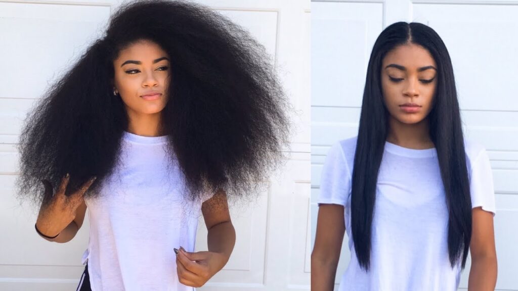 Hair Straightener Brush for Thick Curly Hair vs. Flat Iron